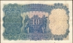 Ten Rupees Banknote of King George V Signed by J W Kelly of 1935.