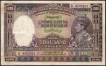 One Thousand Rupees Banknote of King George VI Signed by J B Taylor of 1938 of Calcutta Circle.