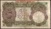 Five Rupees Banknote of King George V Signed by J W Kelly of 1937 of Burma Issue.