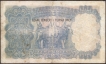 Ten Rupees Banknote of King George V Signed by J W Kelly of 1937 of Burma Issue.