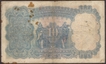 Ten Rupees Banknote of King George V Signed by J W Kelly of 1937 of Burma Issue.