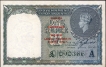 One Rupee Banknote of King George VI Signed by C E Jones of 1947 of Burma Issue.