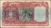 Five Rupees Banknote of King George VI Signed by J B Taylor of 1938 of Burma Issue.