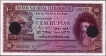 Cancelled Cem Rupias Banknote of Banco Nacional Ultramarino of Indo Portuguese of 1945.