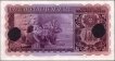 Cancelled Cem Rupias Banknote of Banco Nacional Ultramarino of Indo Portuguese of 1945.