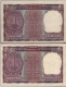 One Rupee Fancy No 999999 and 1000000 Banknotes Signed by I G Patel.