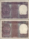 One Rupee Fancy No 999999 and 1000000 Banknotes Signed by M G Kaul.