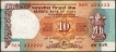 Ten Rupees Fancy No 222222 Banknote Signed by C Rangarajan.