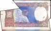 Error Two Rupees Banknote Signed by I G Patel of Republic India.