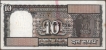 Error Ten Rupees Banknote Signed by R N Malhotra of Republic India.