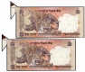 Error Ten Rupees Banknotes Signed by C Rangarajan of Republic India.