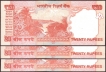 Error Twenty Rupees Banknotes Signed by Raghuram G Rajan of Republic India of 2014.