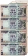 Error One Hundred Rupees Four Banknotes Signed by Bimal Jalan of Republic India.