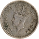 Error Silver Quarter Rupee Coin of King George VI of Bombay Mint of 1943.