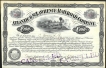 Stock and Share Certificate of Atlantic and St. Lawrence Railroad Company of 1845 of Canada.