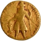 Gold Dinar Coin of Kanishka I of Kushan Dynasty of Nana Type.