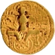 Gold Dinar Coin of Samudragupta of Gupta Dynasty of Scepter type.