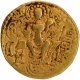 Gold Dinar Coin of Samudragupta of Gupta Dynasty of of Scepter type.