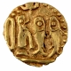 Gold One Eighth Kahavanu Coin of Rajaraja I of Chola Dynasty.