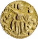 Base Gold Kahavanu Coin of Raja Raja I of Chola Empire of Srilanka.