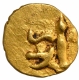 Gold Fanam Coin of Nolambas of Karnataka.