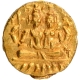 Gold Half Varaha Coin of Hari Hara Ii of Sangama Dynasty of Vijayanagara Empire.