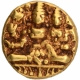 Gold Half Varaha Coin of Devaraya I of Sangama Dynasty of Vijayanagara Empire.