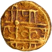 Gold Half Varaha Coin of Krishnadevaraya of Tuluva Dynasty of Vijayanagara Empire.