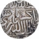 Silver One Rupee Coin of Akbar of Akbarpur Tanda Mint.