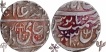 Lot of Two Silver Rupee Coins of Mominabad Bindraban Mint of Bindraban State.