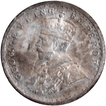 Silver Two Annas Coin of King George V of Calcutta Mint of 1911.