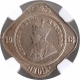 Cupro Nickel Two Annas Coin of King George V of Calcutta Mint of 1918.