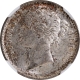 Silver Quarter Rupee Coin of Victoria Queen of Calcutta Mint of 1840.