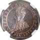 Cupro Nickel Four Annas Coin of King George V of Bombay Mint of 1919.