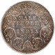 Silver Half Rupee Coin of Victoria Empress of Bombay Mint of 1892.