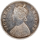 Silver Half Rupee Coin of Victoria Empress of Bombay Mint of 1892.