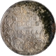 Silver Half Rupee Coin of Victoria Empress of Bombay Mint of 1893.