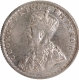 Silver Half Rupee Coin of King George V of Calcutta Mint of 1915.