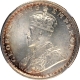 Silver Half Rupee Coin of King George V of Calcutta Mint of 1933.