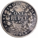 Silver One Rupee Coin of King William IIII of Calcutta Mint of 1835.