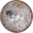 Silver One Rupee Coin of Victoria Queen of Bombay Mint of 1862.