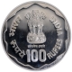 Proof Silver One Hundred Rupees Coin of Rural Womens Advancement of Bombay Mint of 1980.