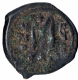 Bronze Follis Coin of Heraclius of Constantinople Mint of Byzantine Empire.