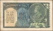 One Rupee Banknote of King George V Signed by J W Kelly of 1935.