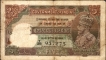 Five Rupees Banknote of King George V Signed by J W Kelly of 1934.