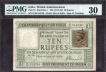 Ten Rupees Banknote of King George V Signed by H Denning of 1925.