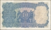 Ten Rupees Banknote of King George V Signed by J W Kelly of 1935.