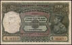 One Hundred Rupees Banknote of King George VI Signed by C D Deshmukh of 1944 of Bombay Circle.