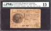 One Roupie Banknote of French India.
