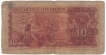 Dez  Rupias Banknote of Banco Nacional Ultramarino of Indo Portuguese of 1945.